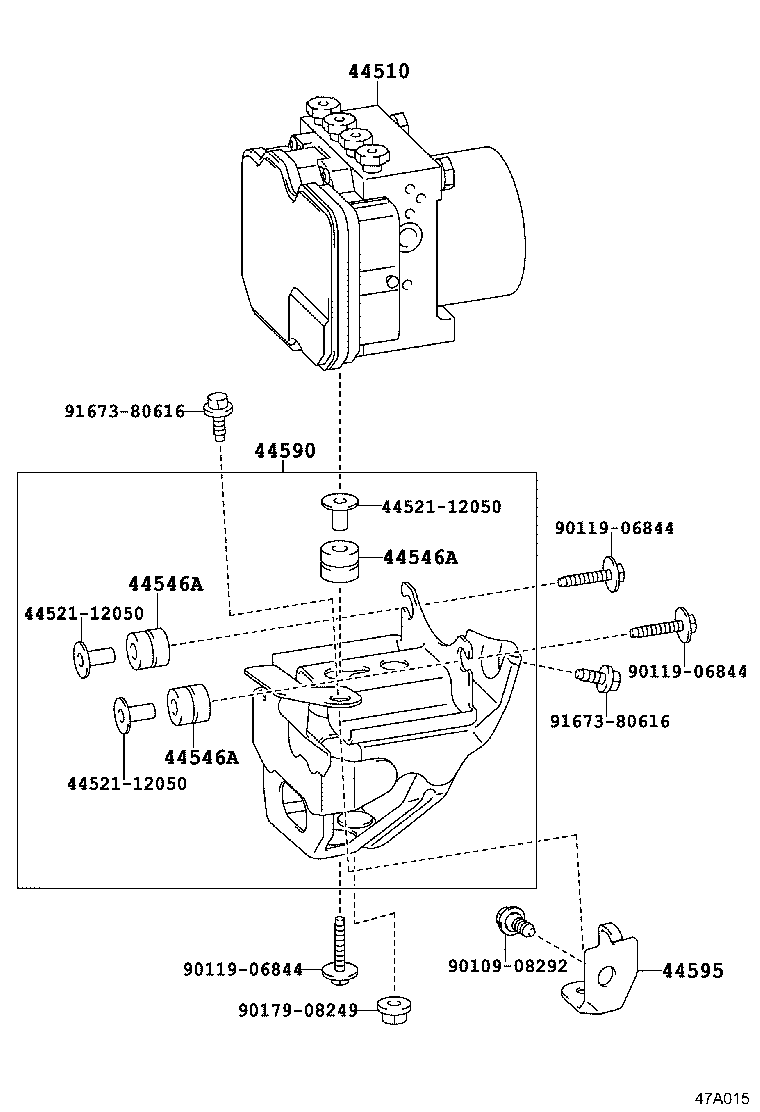 44590-30170 BRACKET ASSY, BRAKE ACTUATOR product image