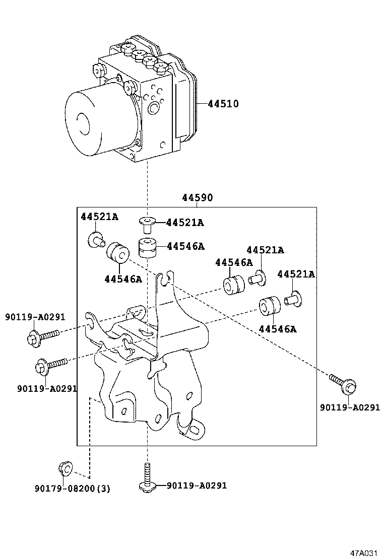 47311-0R060 TUBE, FRONT BRAKE, NO.1 product image