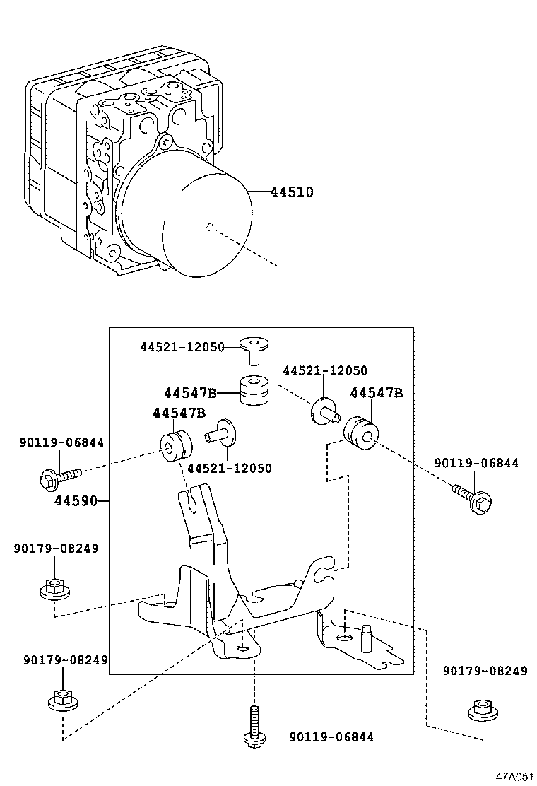 47315-35490 TUBE, FRONT BRAKE, NO.5 product image