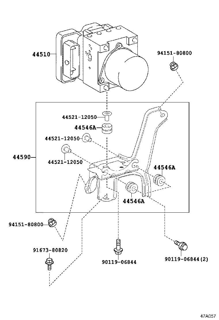 47315-48230 TUBE, FRONT BRAKE, NO.5 product image