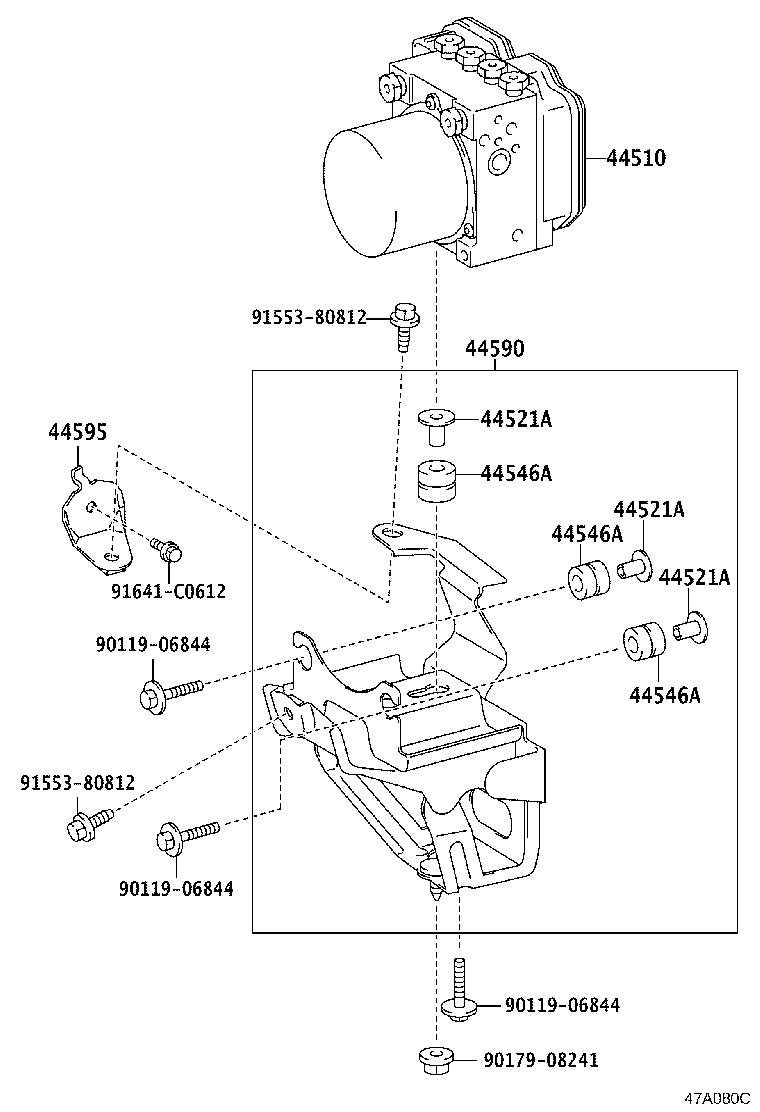 44050-30C80 ACTUATOR ASSY, BRAKE product image