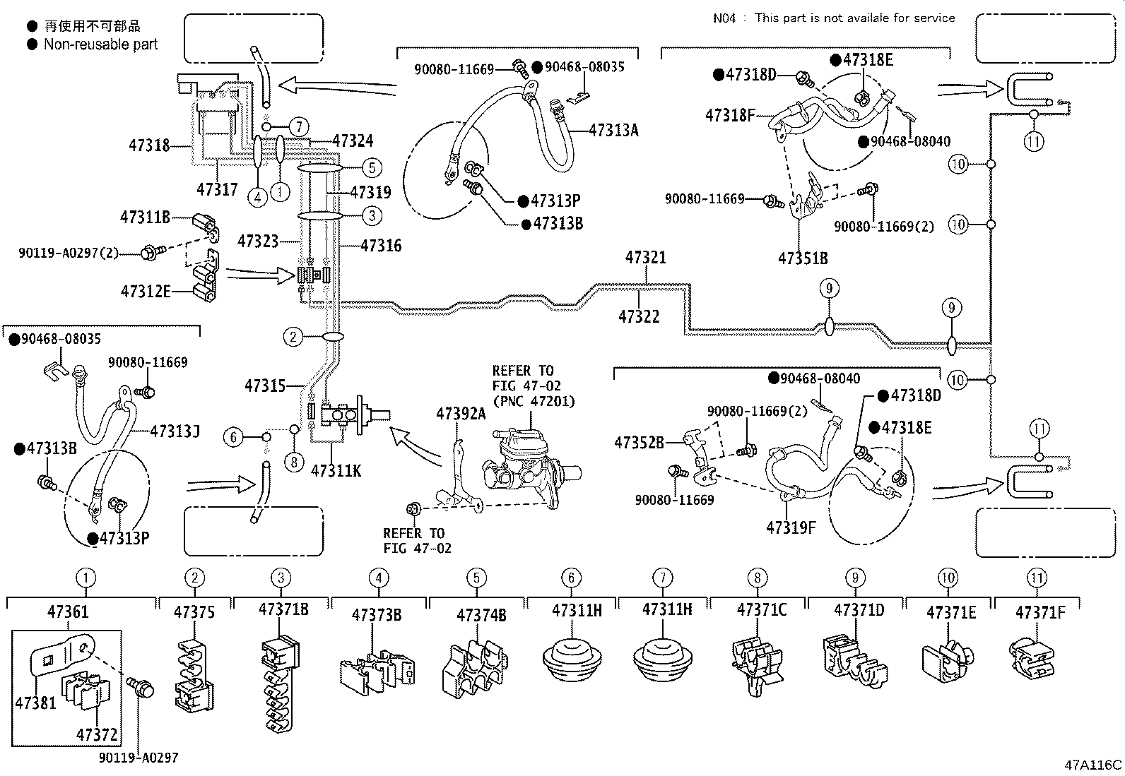 Toyota 44590-0E080 BRACKET, BRAKE ACTUATOR, NO.1