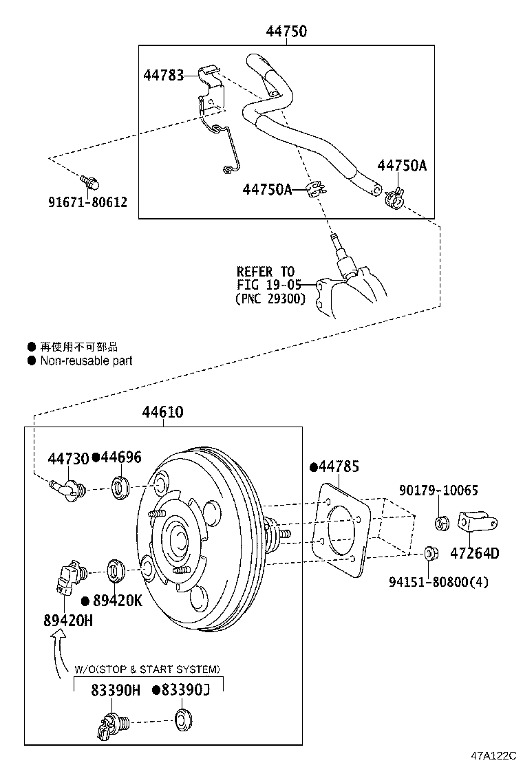 44610-24220 BOOSTER ASSY, BRAKE product image