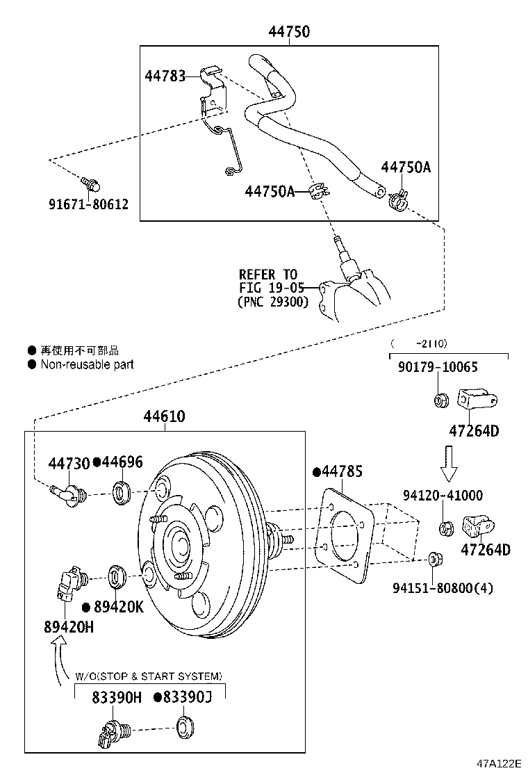 44610-53550 BOOSTER ASSY, BRAKE product image