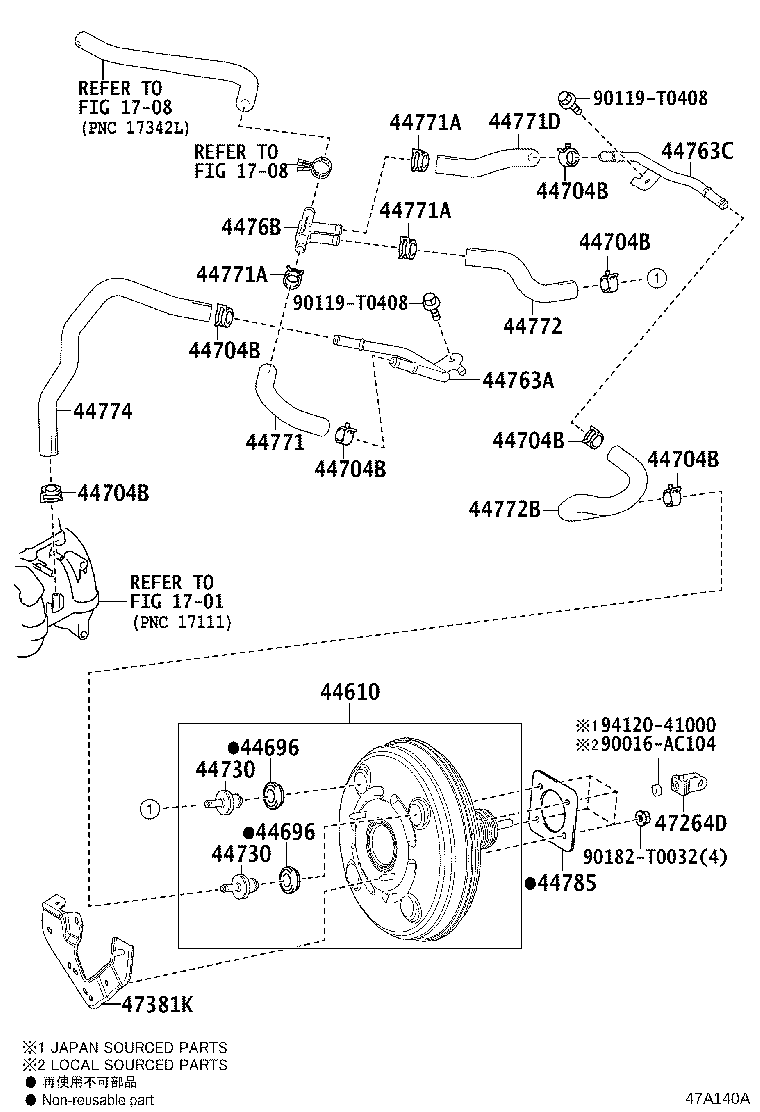 44610-0K460 BOOSTER ASSY, BRAKE product image