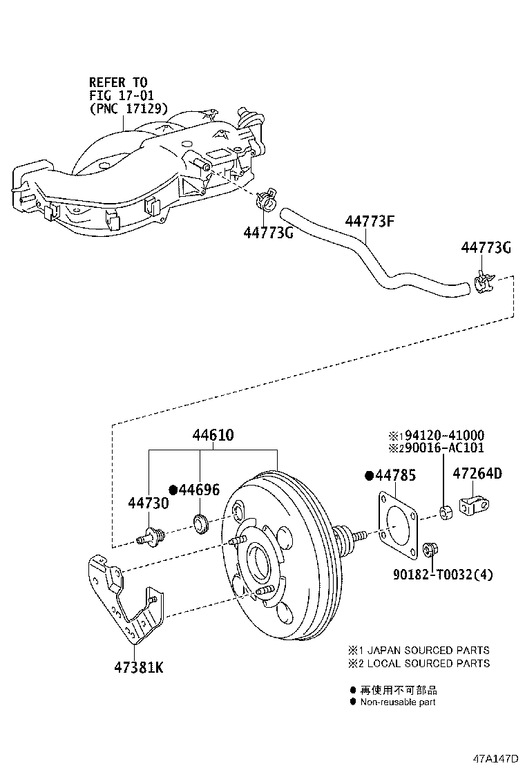 44610-71030 BOOSTER ASSY, BRAKE product image