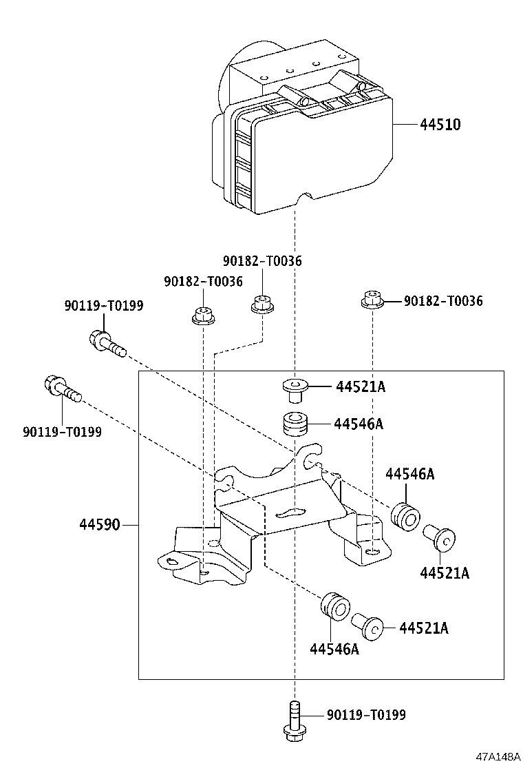 47311-KK060 TUBE, FRONT BRAKE, NO.1 product image