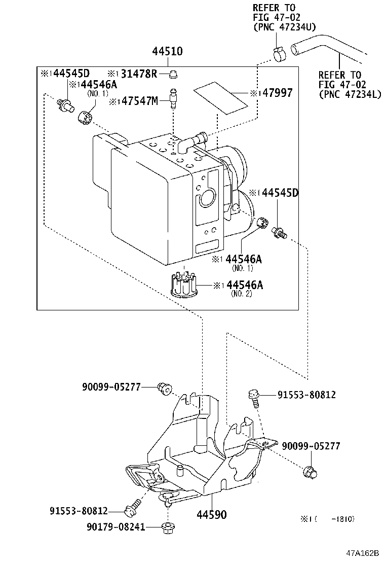 44590-24010 BRACKET ASSY, BRAKE ACTUATOR product image