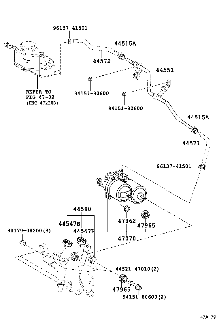 47311-48080 TUBE, FRONT BRAKE, NO.1 product image