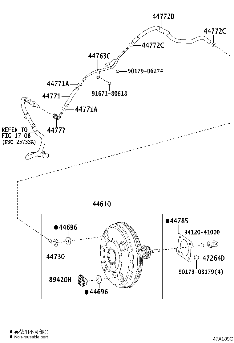 44610-42390 BOOSTER ASSY, BRAKE product image