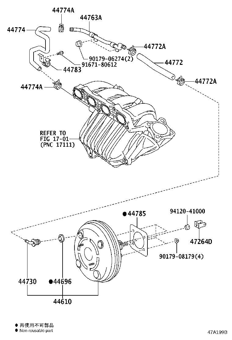 Toyota 44610-42380 BOOSTER ASSY, BRAKE
