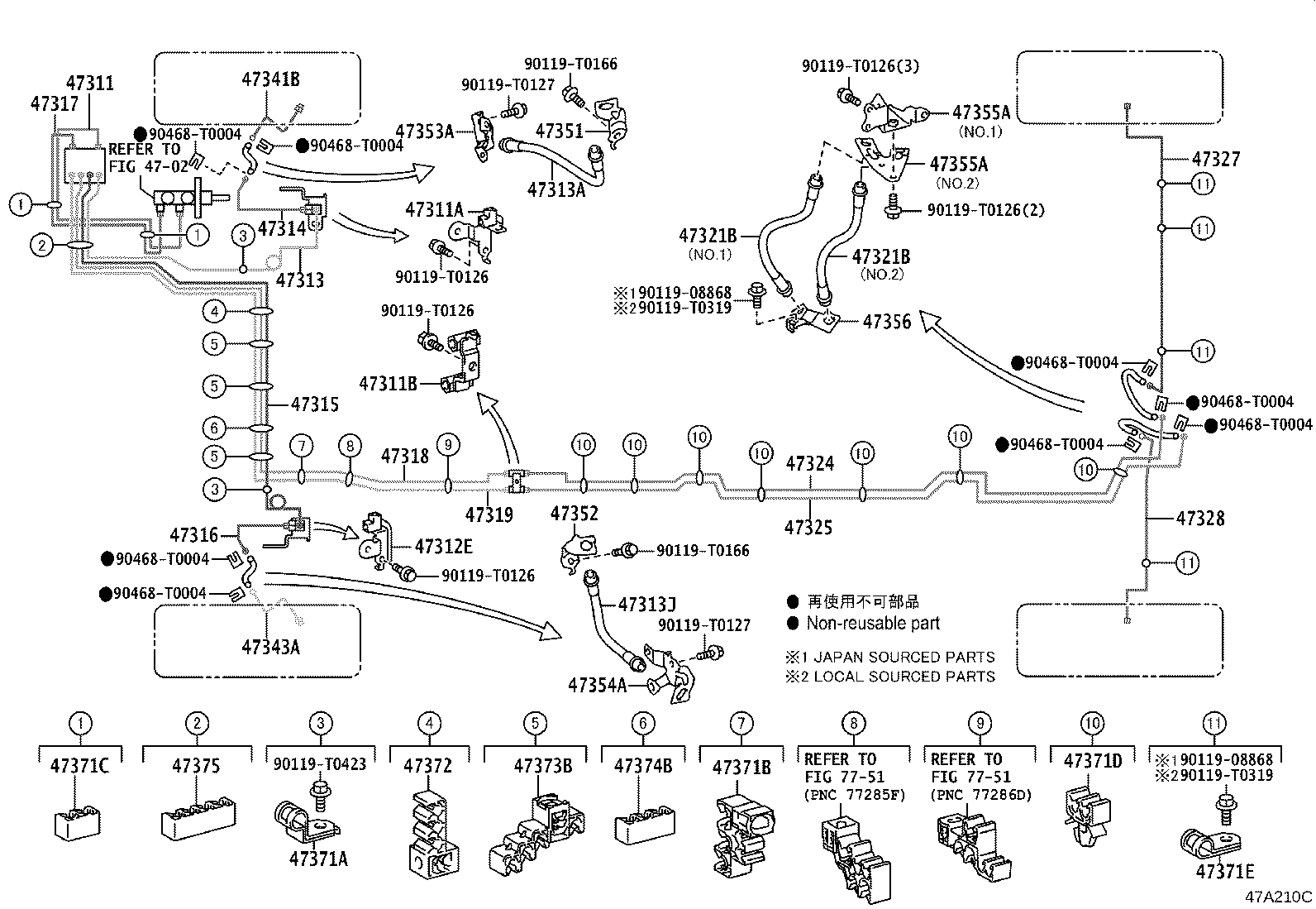 44590-0K220 BRACKET ASSY, BRAKE ACTUATOR product image