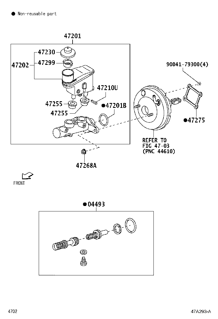 9004A-17131 NUT, BRAKE MASTER CYLINDER product image