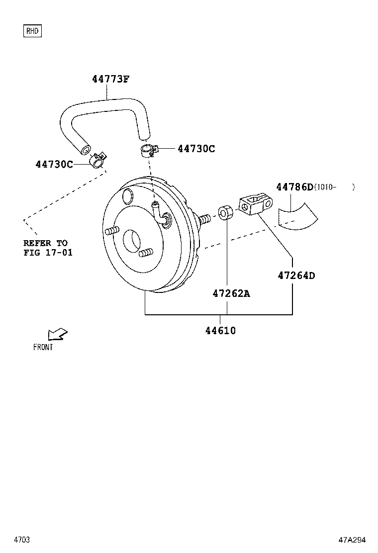 44610-BZ550 BOOSTER ASSY, BRAKE product image