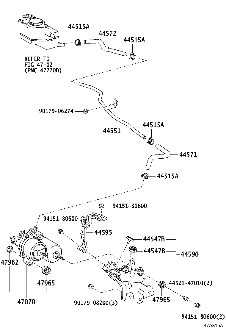 47311-12C21 TUBE, FRONT BRAKE, NO.1 product image