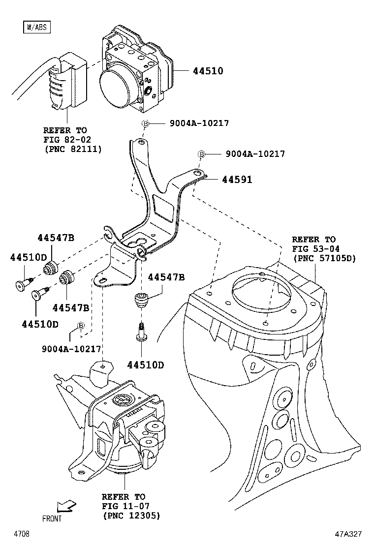 47311-BZ500 TUBE, FRONT BRAKE, NO.1 product image