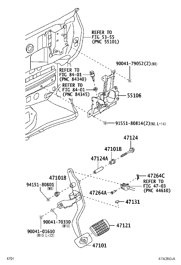 47101-B5070 PEDAL SUB-ASSY, BRAKE product image
