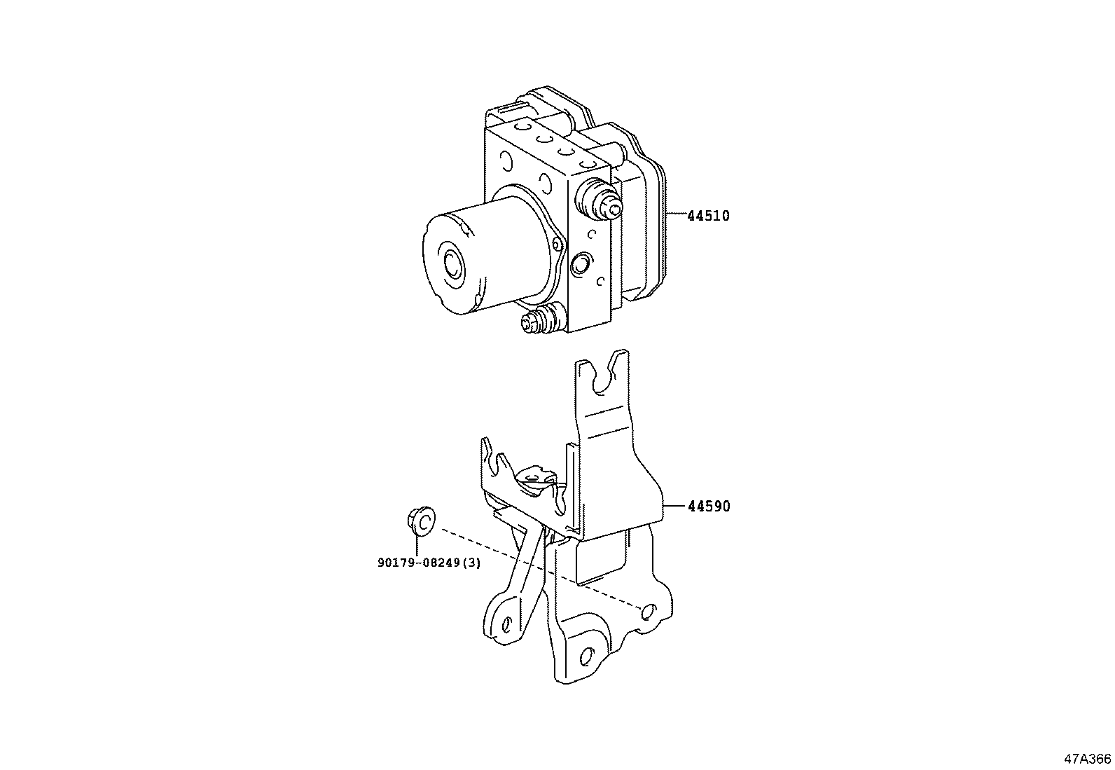 47311-28690 TUBE, FRONT BRAKE, NO.1 product image