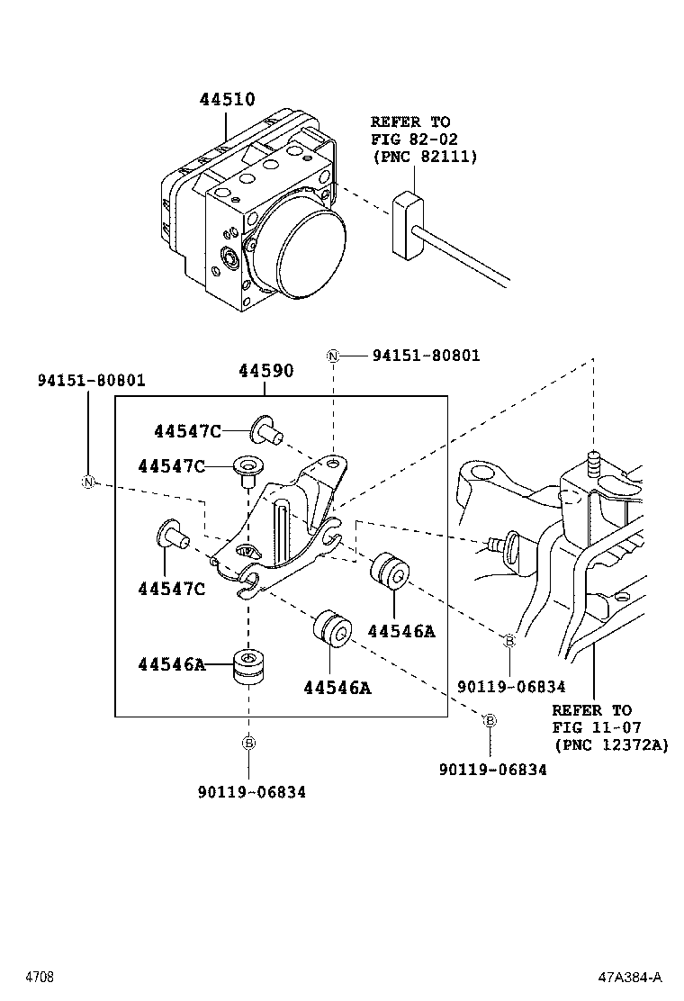 44591-B2100 BRACKET ASSY, BRAKE ACTUATOR product image