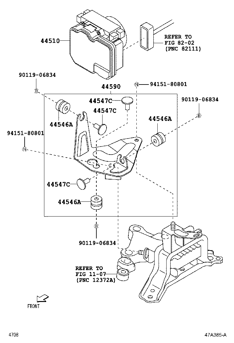 44591-B2100 BRACKET ASSY, BRAKE ACTUATOR product image