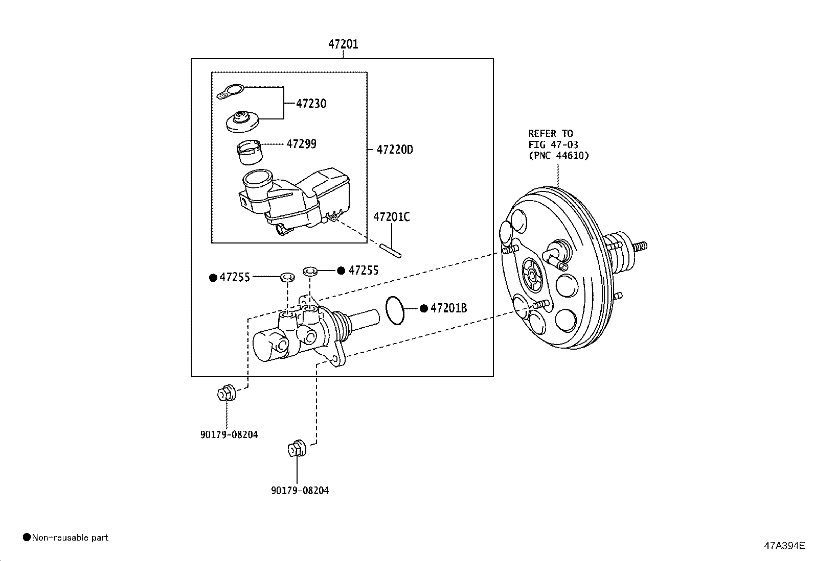 47220-0D270 RESERVOIR ASSY, BRAKE MASTER CYLINDER product image