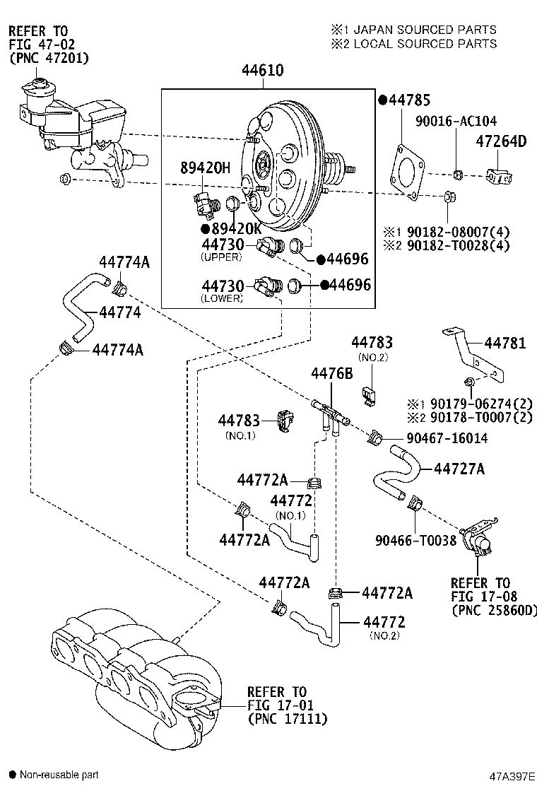 47264-52030 CLEVIS, BRAKE MASTER CYLINDER PUSH ROD product image