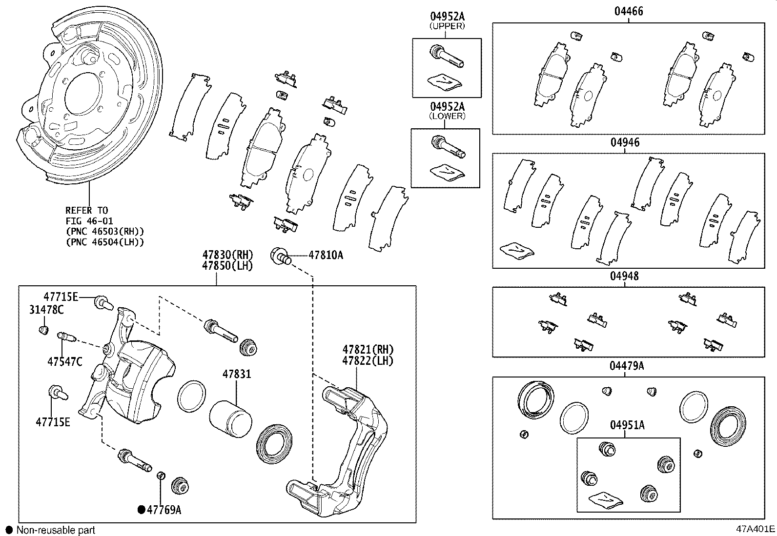 04952-0D090 PIN KIT, REAR DISC BRAKE CYLINDER SLIDE product image