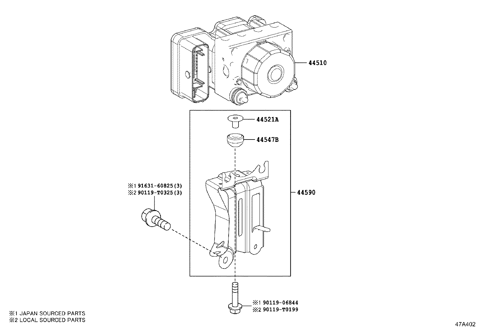 47311-0D690 TUBE, FRONT BRAKE, NO.1 product image