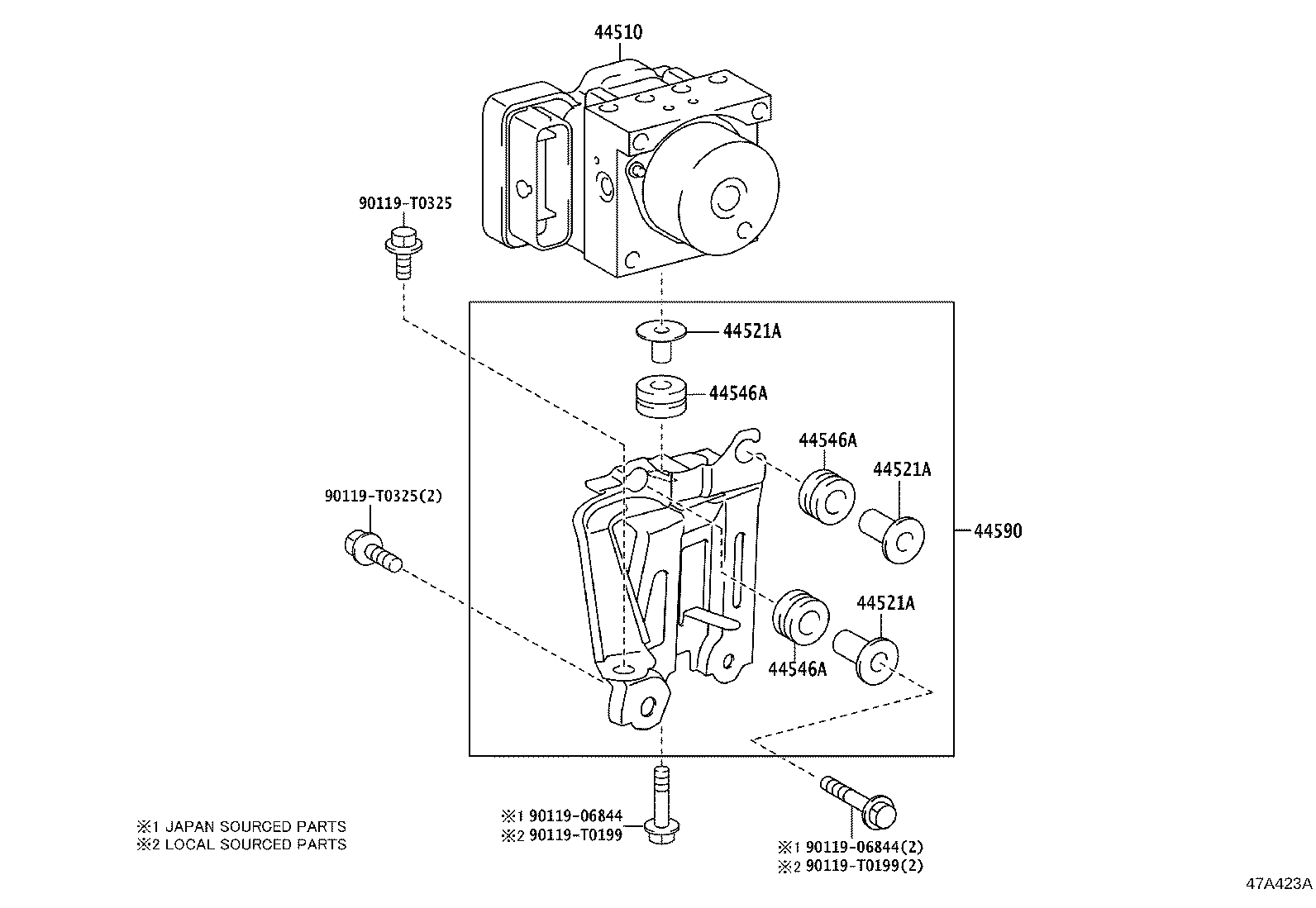 47311-0D690 TUBE, FRONT BRAKE, NO.1 product image