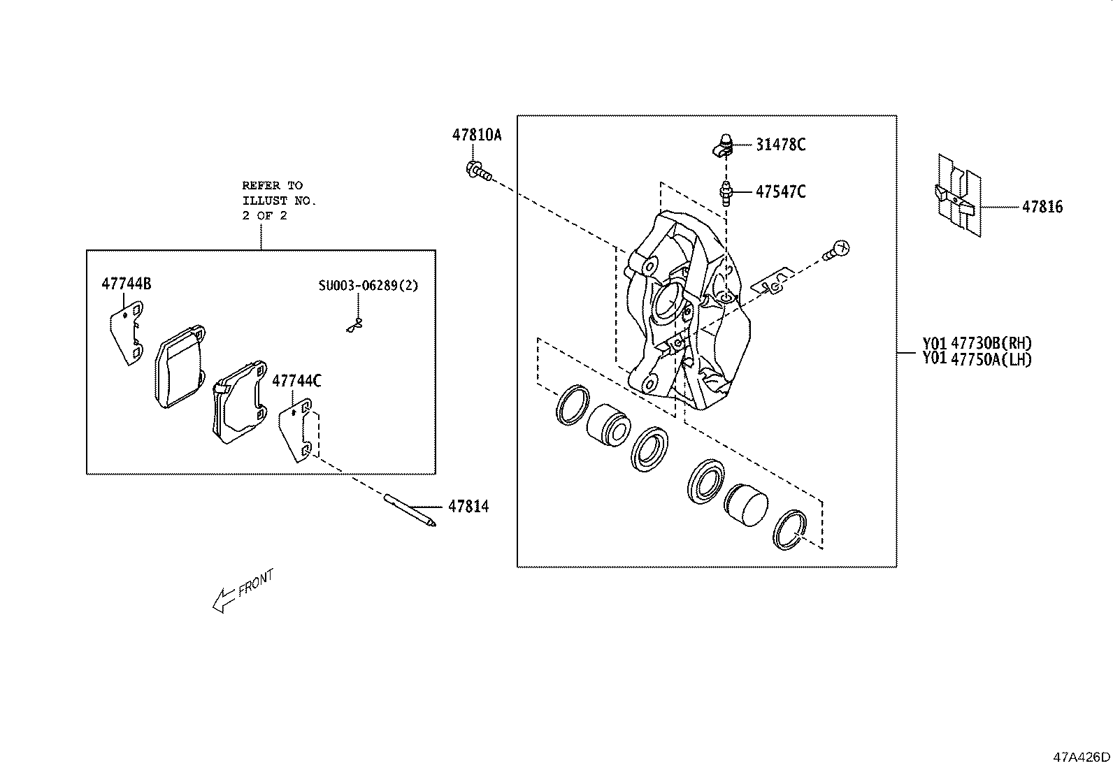 47744-18020 SHIM, ANTI-SQUEAL, NO.1(FOR REAR DISC BRAKE) product image
