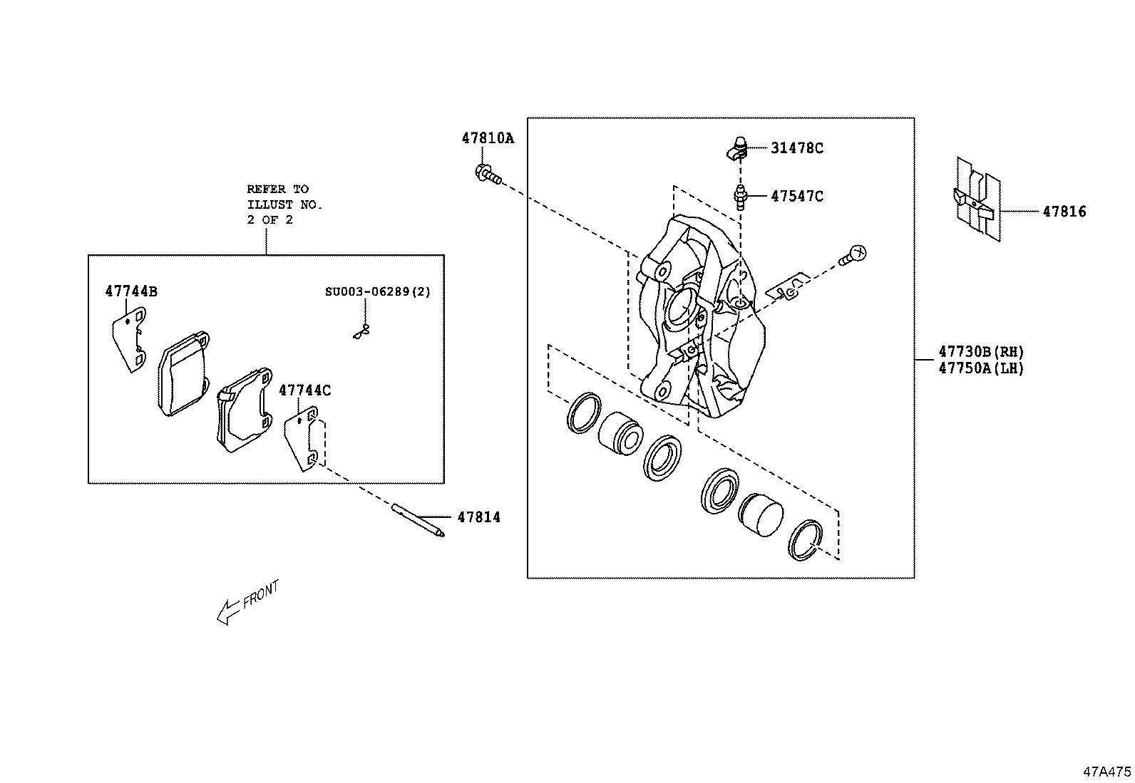 SU003-06367 BOLT, HEXAGON(FOR REAR CALIPER) product image