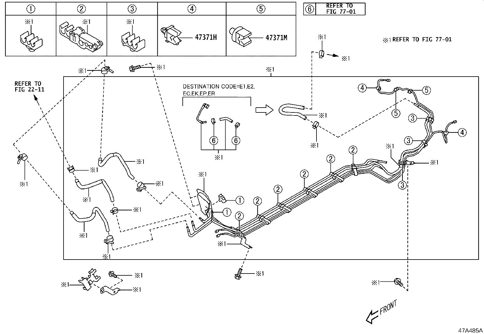 SU003-06809 HOSE, FLEXIBLE(FOR REAR LH) product image