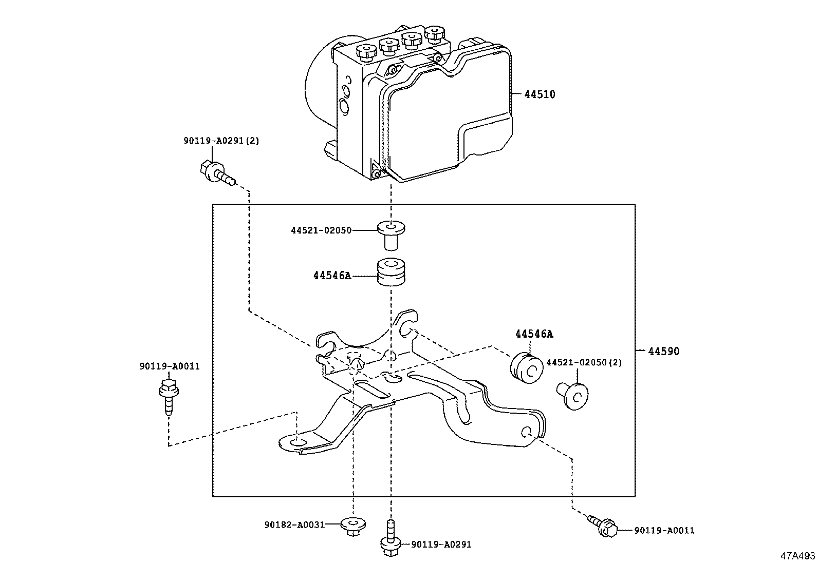 47311-02D00 TUBE, FRONT BRAKE, NO.1 product image