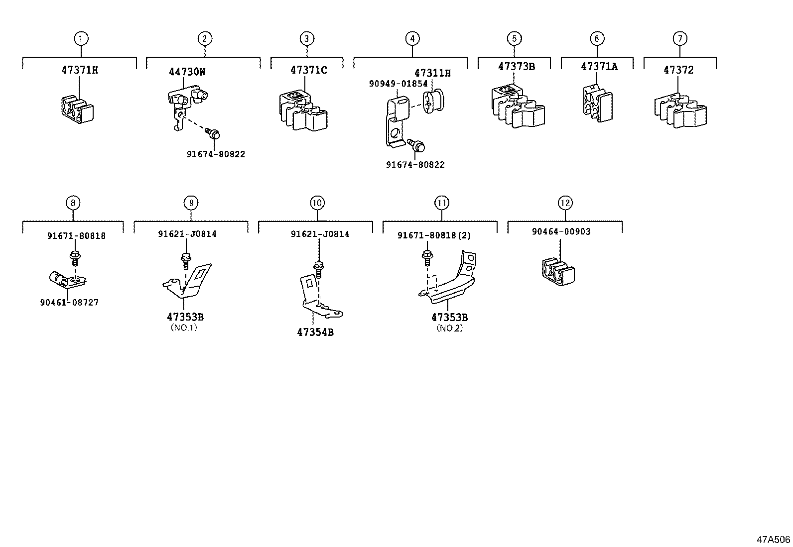 47383-60040 BRACKET, CONNECTOR product image