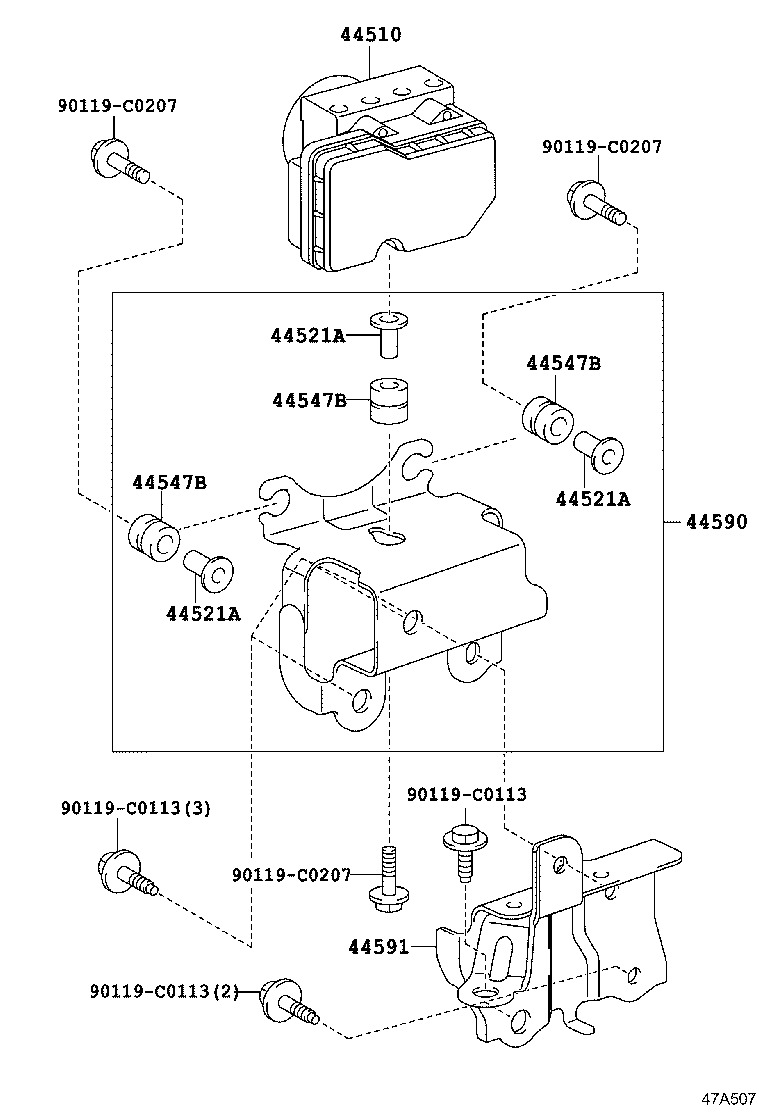 47311-0D530 TUBE, FRONT BRAKE, NO.1 product image