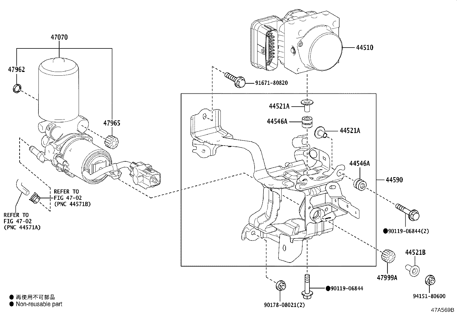 44050-F4380 ACTUATOR ASSY, BRAKE product image