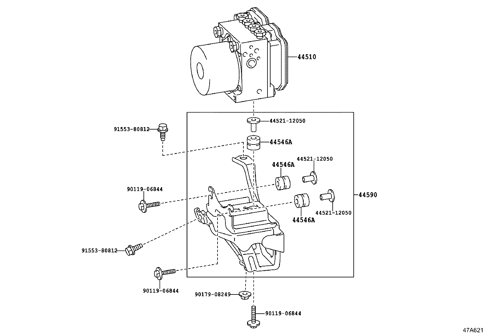 47311-53140 TUBE, FRONT BRAKE, NO.1 product image