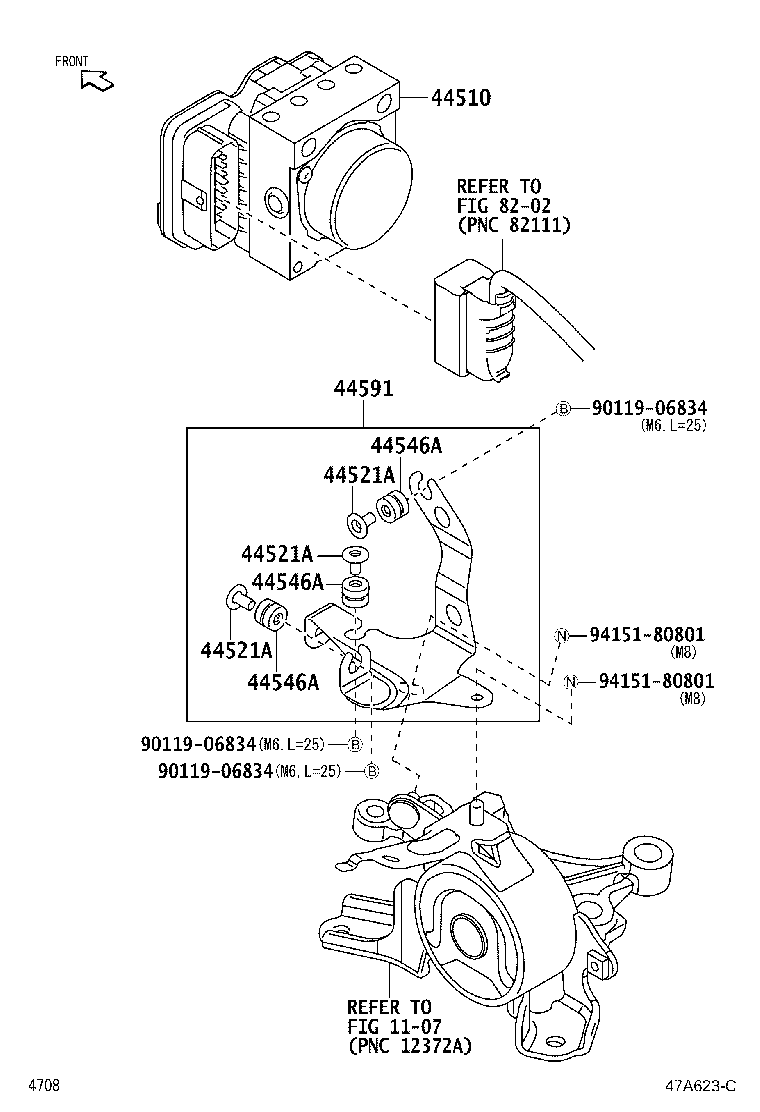 44591-B2200 BRACKET, BRAKE ACTUATOR, NO.1 product image