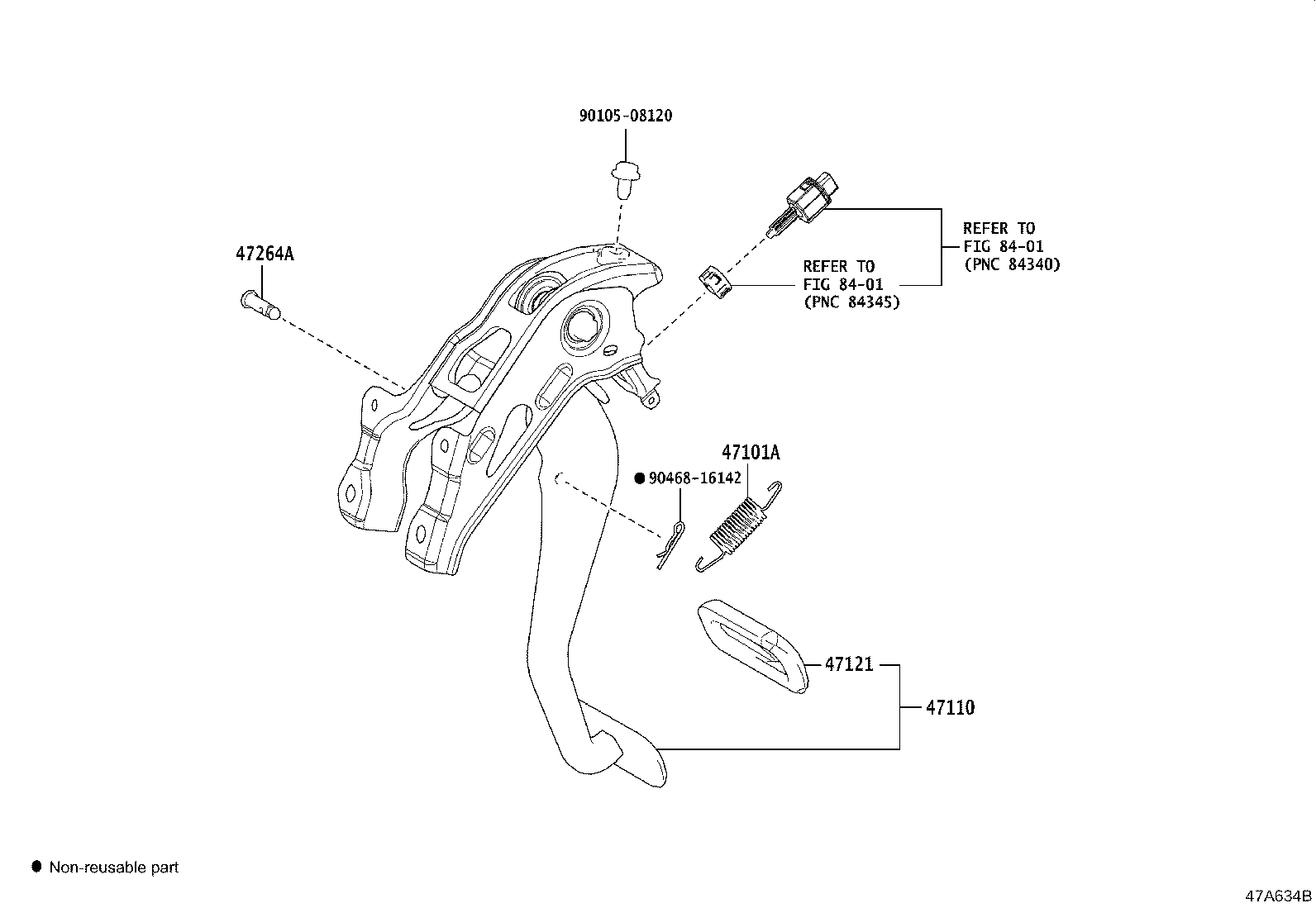 47121-02060 PAD, BRAKE PEDAL product image