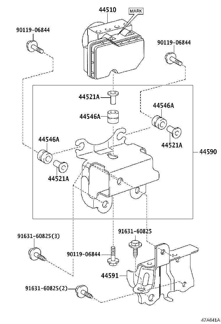 47315-0D700 TUBE, FRONT BRAKE, NO.5 product image