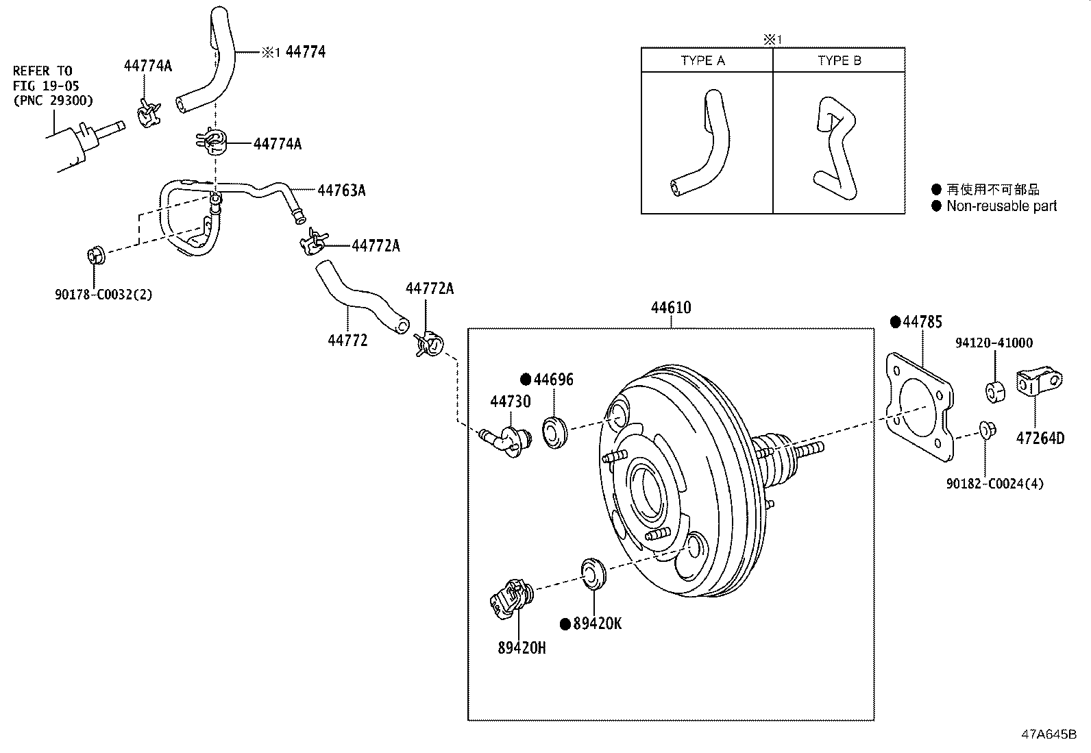 44783-02020 CLAMP, VACUUM HOSE product image