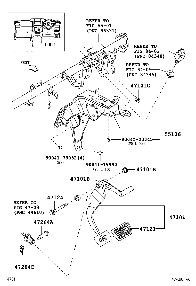 47121-B2010 PAD, BRAKE PEDAL product image