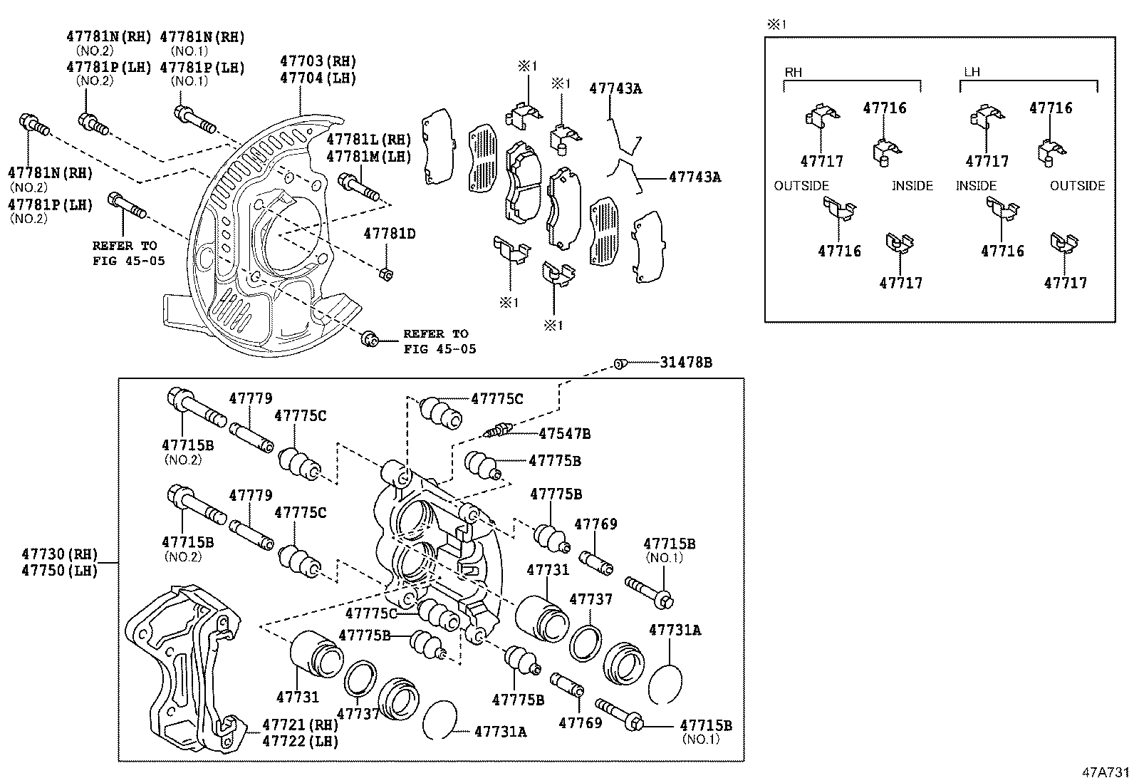 47737-32010 SEAL, FRONT DISC BRAKE CYLINDER PISTON product image