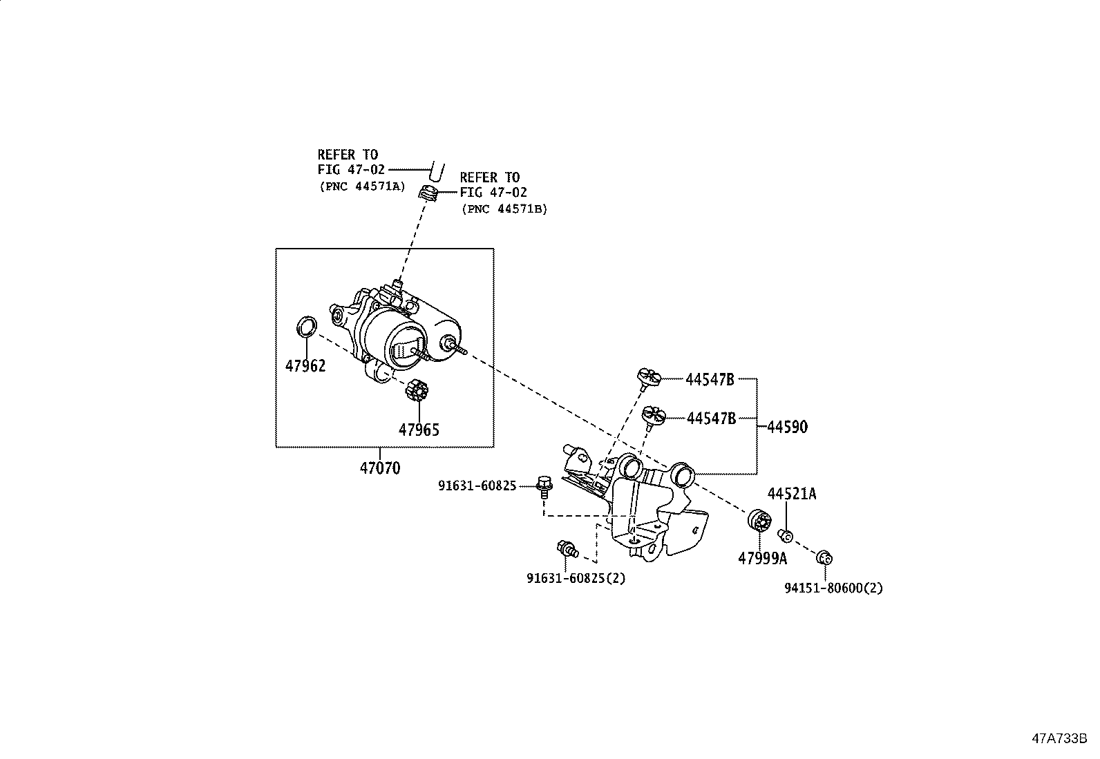 47315-52310 TUBE, FRONT BRAKE, NO.5 product image
