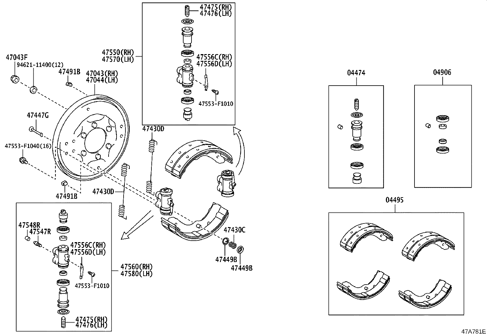 04468-37172 CYLINDER KIT, REAR WHEEL product image