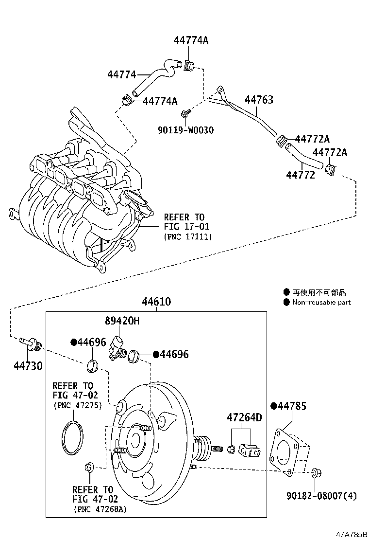 96133-41501 CLIP(FOR AIR HOSE NO.3) product image