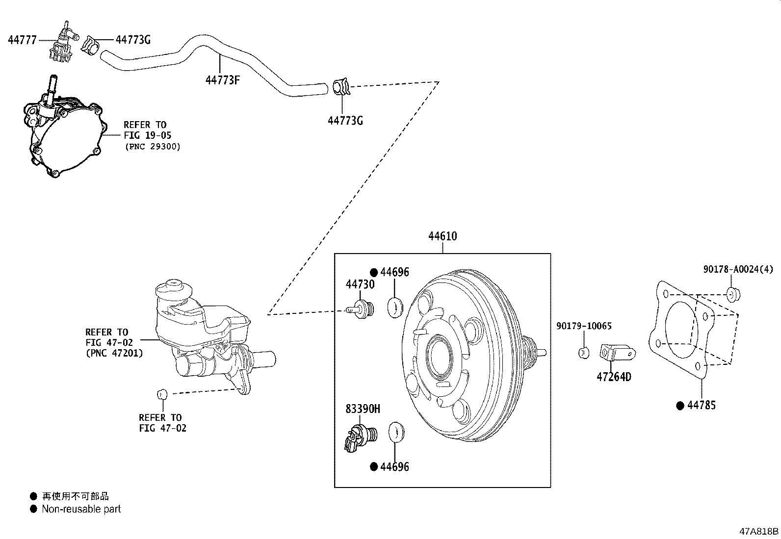 Toyota 44610-07170 BOOSTER ASSY, BRAKE