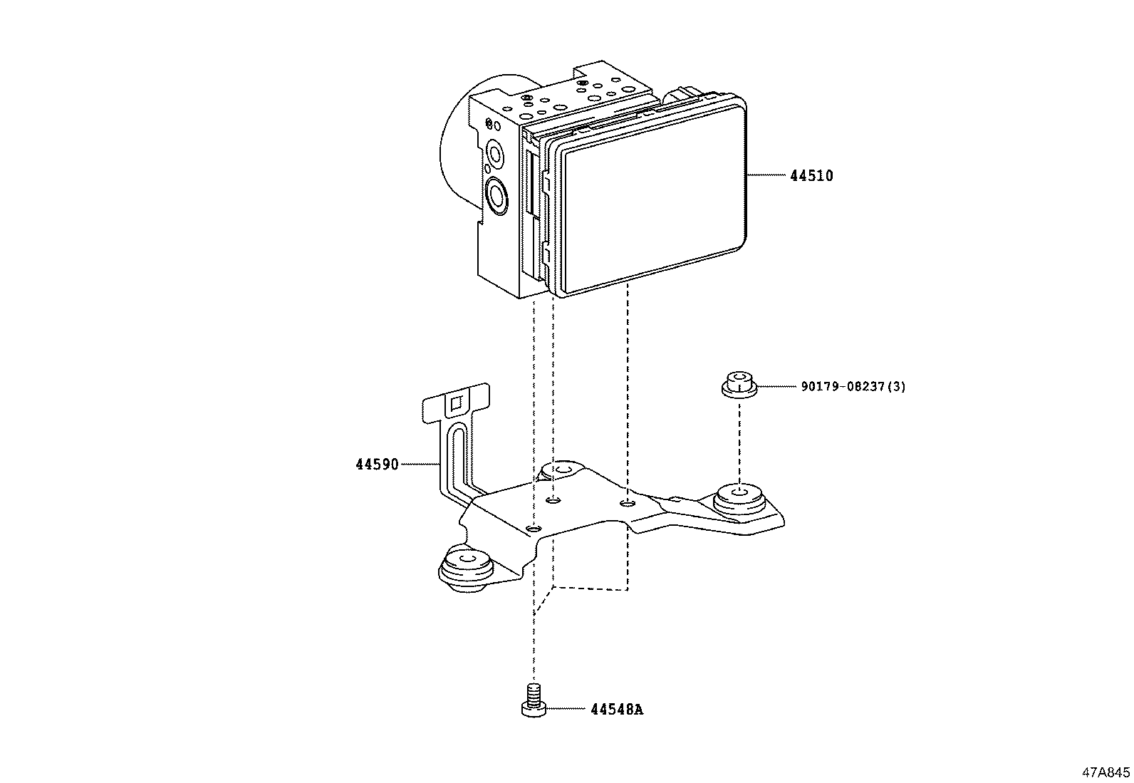 47311-0C050 TUBE, FRONT BRAKE, NO.1 product image