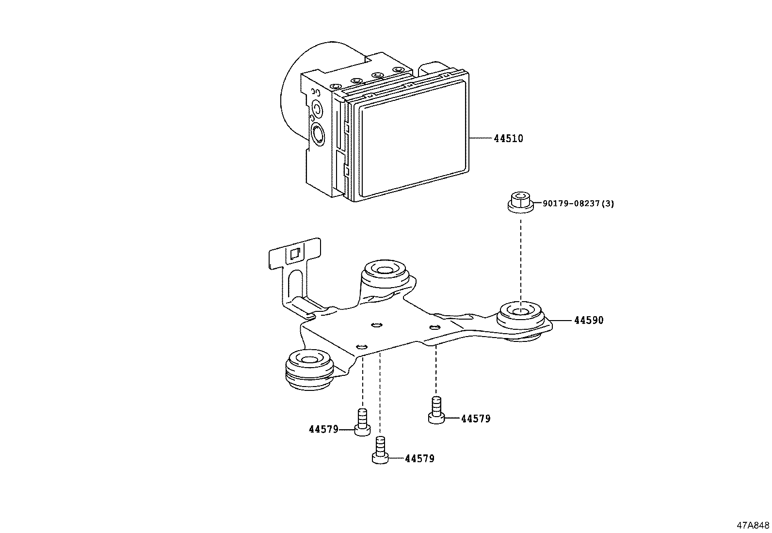 44050-0C581 ACTUATOR ASSY, BRAKE product image