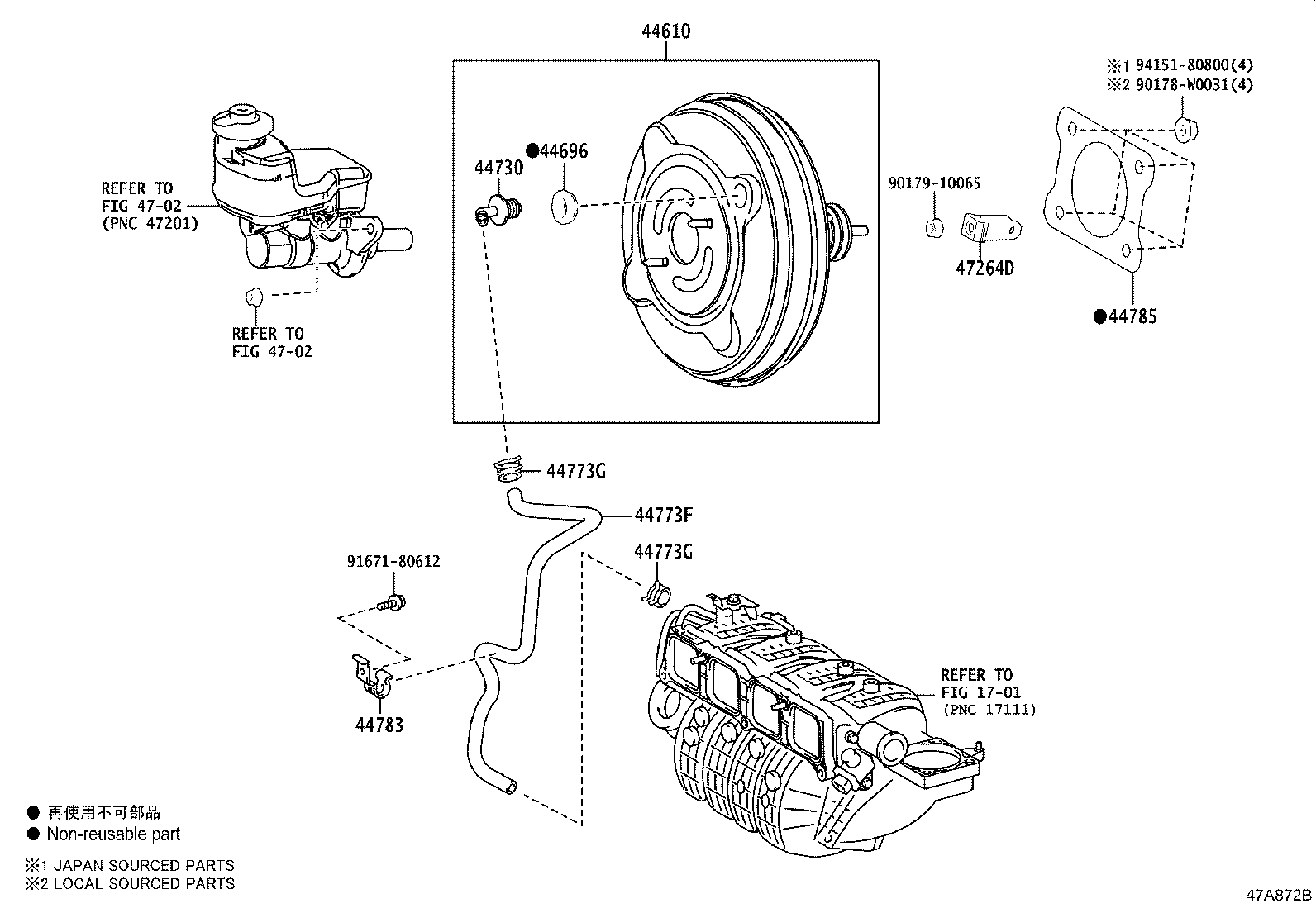 44774-33130 HOSE, UNION TO CONNECTOR TUBE product image
